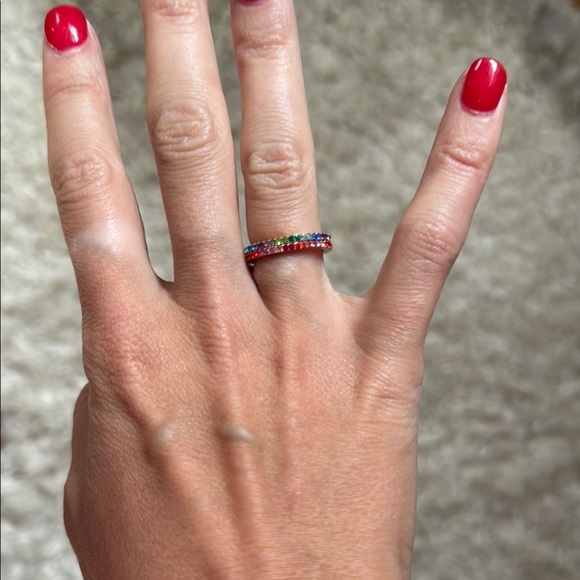 Kate Spade Rainbow Ring Set - sz 5 - Picture 1 of 3